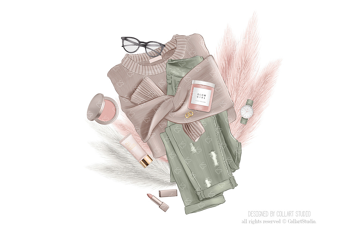 Fashion Illustrations, cozy fashion, an Illustration by Collart Studio (Photo 8 of 10)