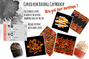Curved peak Baseball Cap Mockup, a Hat Mockup by Seamless and more stuff (Thumbnail 4 of 5)
