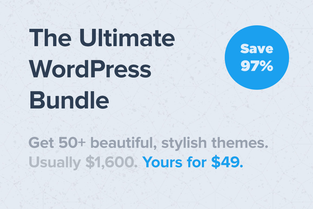 Ultimate WordPress Bundle (Save 97%), a WordPress Template by Theme Junkie (Photo 1 of 7)