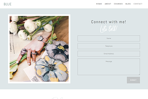 Blue Divi Child Theme For Business