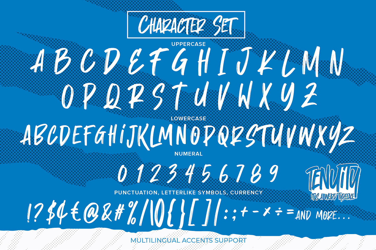 Tenuity - It's Weird Typeface Font, a Font by Gassstype (Photo 6 of 8)