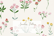 Clover Wildflower Seamless Pattern P, a Pattern Graphic by Pati Charm Studio (Thumbnail 1 of 8)