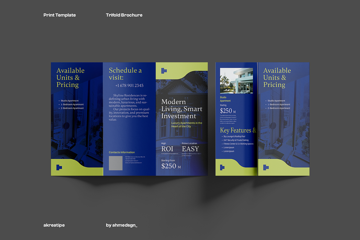 Real Estate Trifold Brochure v3, a Brochure Template by Akreatipe (Photo 1 of 4)