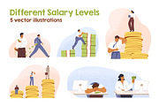 Different salary levels concept set, a Finance Illustration by Good Studio (Thumbnail 1 of 6)