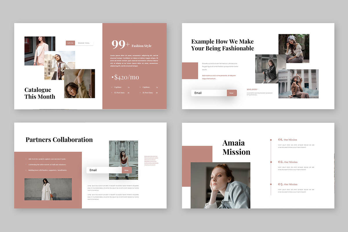 Fashion Google Slides Template, a Presentation Template by rudiSasori