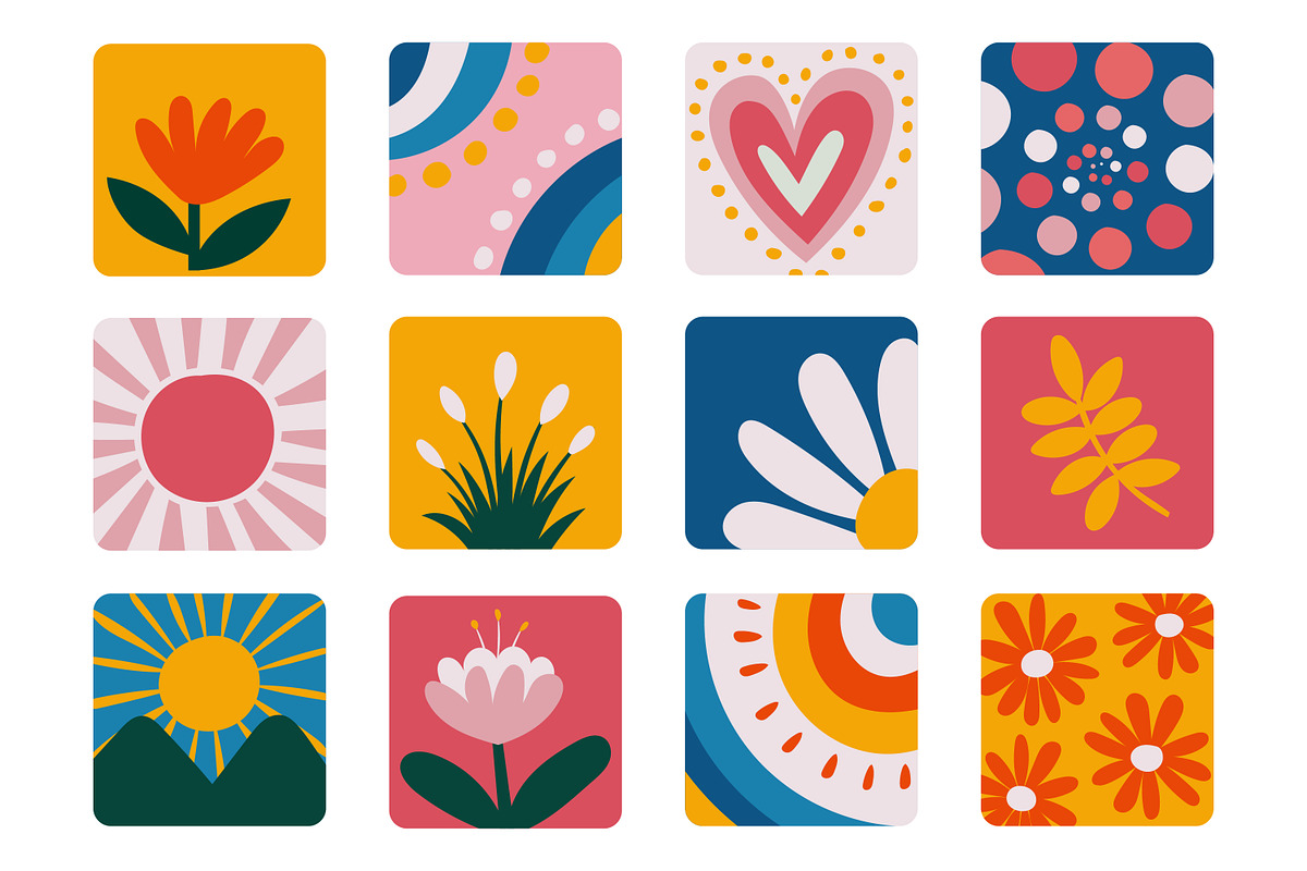 Vibrant Abstract Nature and Floral, a Duotone Icon by Saba Vector (Photo 3 of 3)