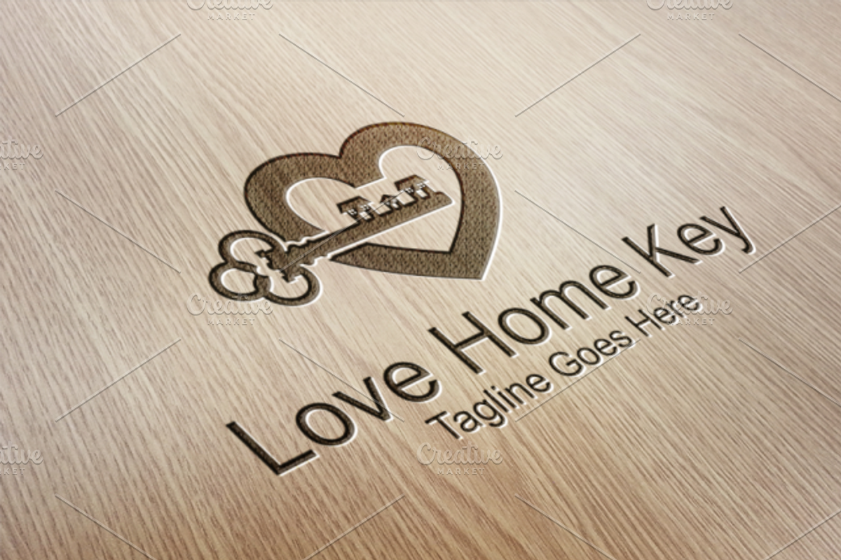 Love Home Key - Logo Template, a Branding & Logo Template by Alfam17 (Photo 1 of 3)