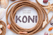 Sans serif SVG font Koni, a Sans Serif Font by Anastasia Cuza (Thumbnail 1 of 11)