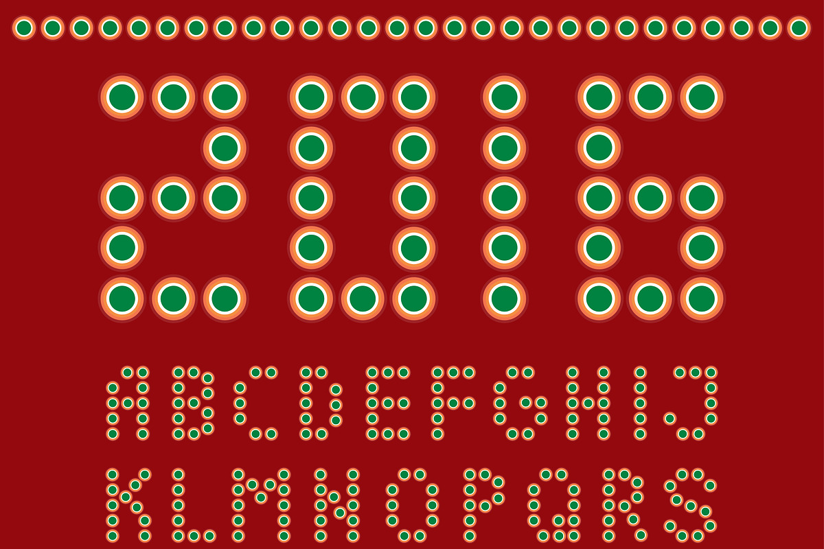 LED bulb Alphabet, a Decorative Illustration by MalinaShop