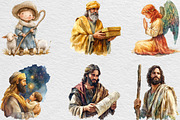 Cute Christian Figures Clipart, an Illustration by Black Bird Studio (Thumbnail 4 of 6)