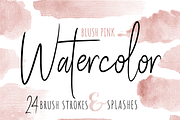 Watercolor Brush TextureBlush Pink, a Texture Graphic by Sahar Heumesser (Thumbnail 1 of 6)