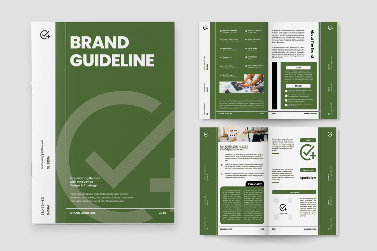 Branding Guide for Creative Agency, a Branding & Logo Template by twinstd (Photo 4 of 6)