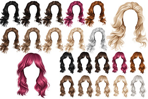 Women Hairstyles Hair Front Clipart