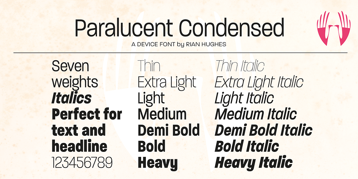 Paralucent, a Sans Serif Font by Device (Photo 7 of 9)