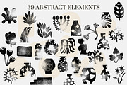 GRUNGE VASES&FLOWERS SILHOUETTES, an Object Graphic by Creativemaker (Thumbnail 2 of 14)