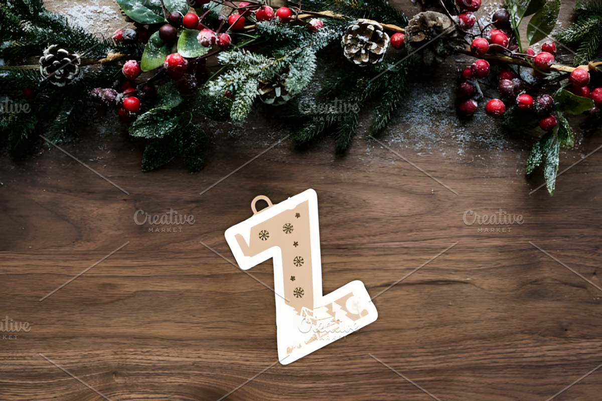 Christmas Alphabet Baubles SVG, an Object 3D Model by Coco Bloom (Photo 5 of 6)