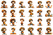 Whimsical Enjoy Autumn Boy Clipart, a Seasonal Illustration by designcity5 (Thumbnail 2 of 5)