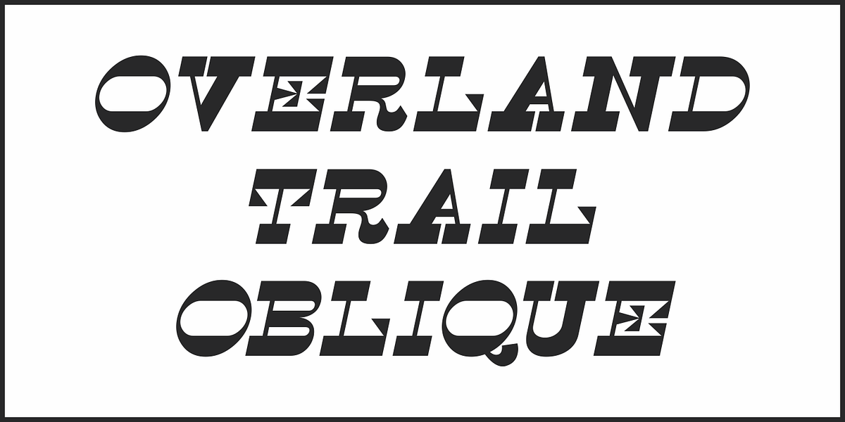 Overland Trail JNL, a Font by Jeff Levine Fonts (Photo 4 of 5)