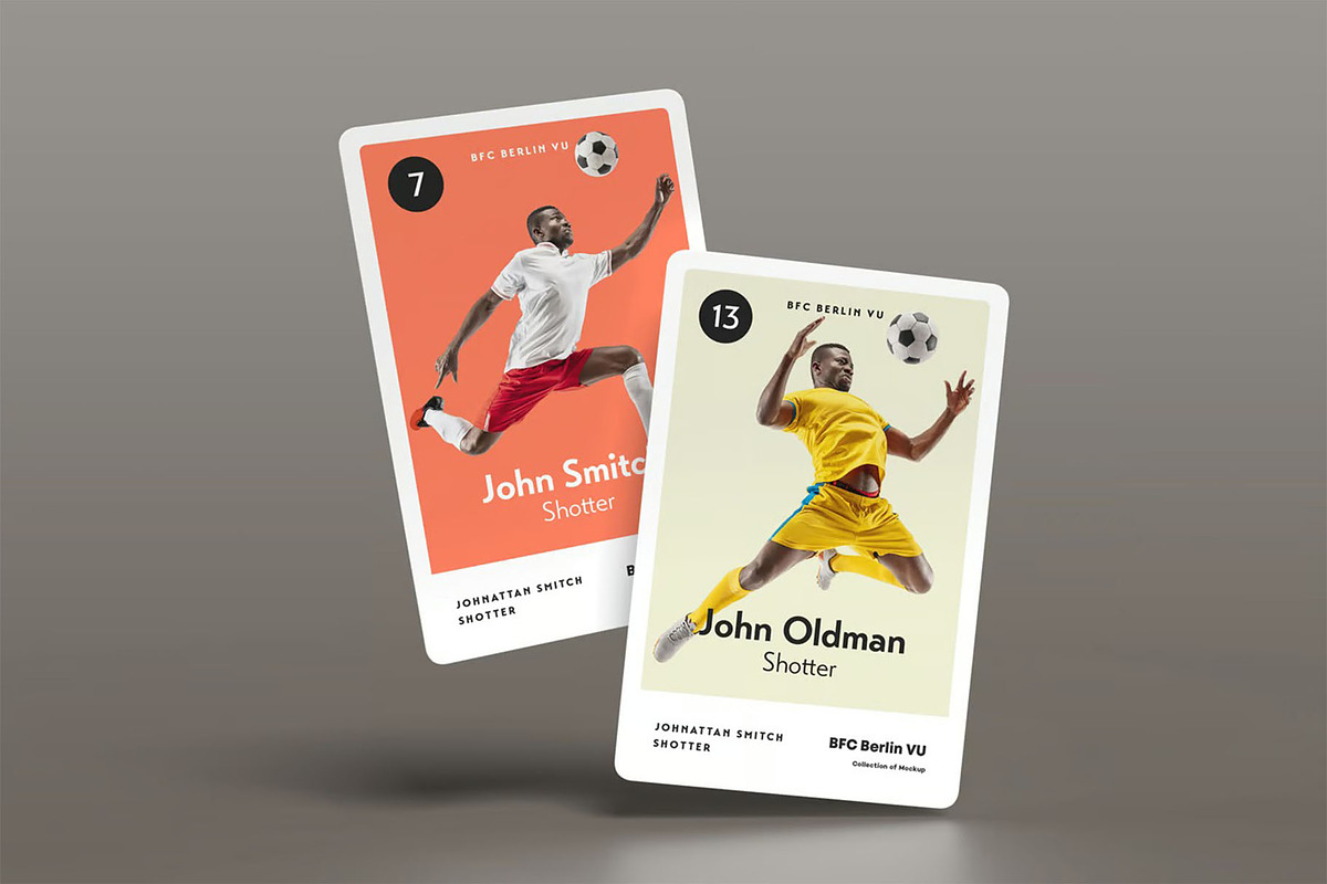Trading Cards Mock-up, an Advertising Mockup by zippypixelstudio (Photo 6 of 14)