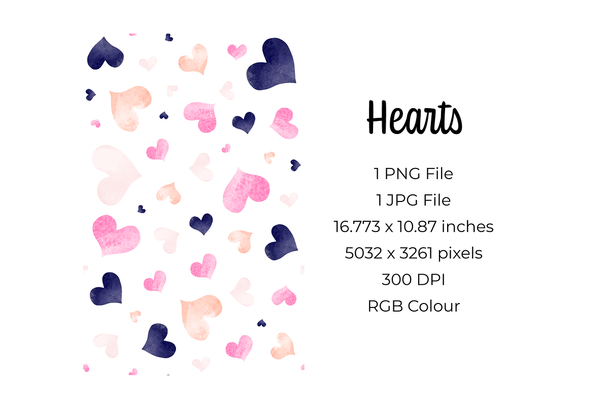 Hearts & Dots Seamless Patterns, a Pattern Graphic by Painted Puffin Creative (Photo 2 of 5)