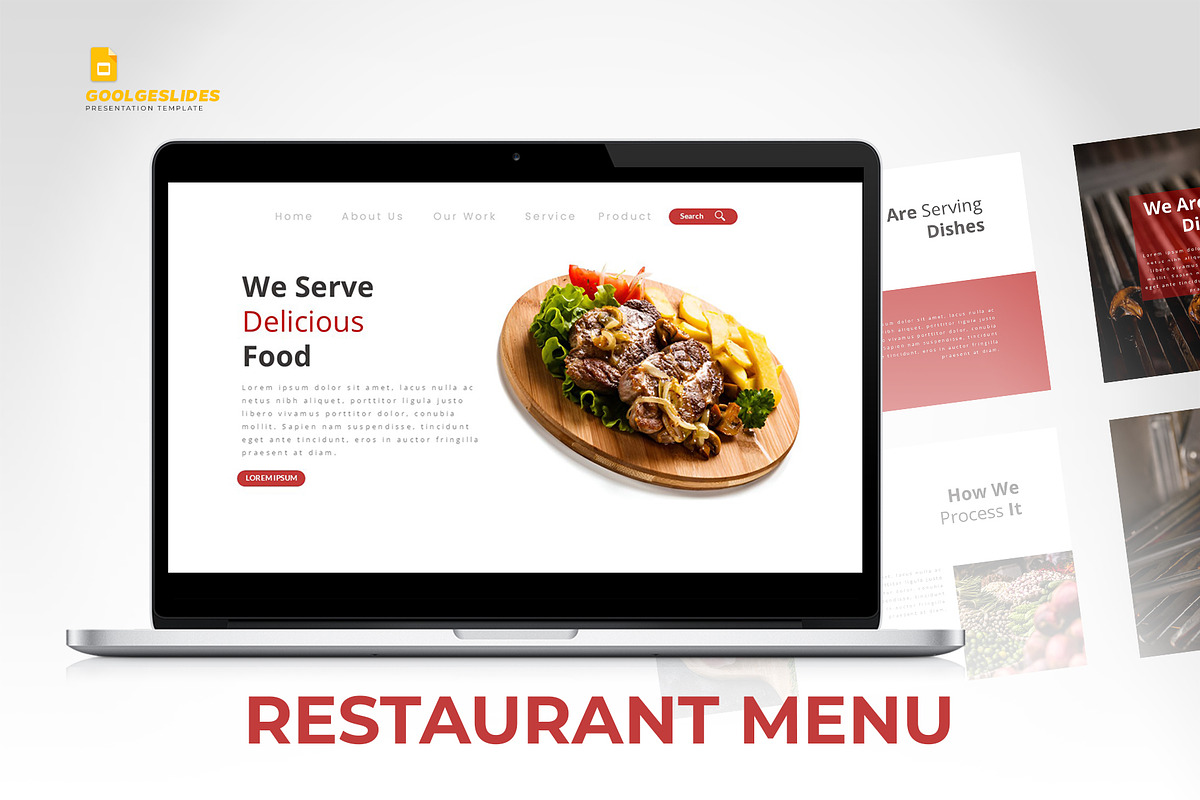 Restaurant Portofolio Googleslides preview 2