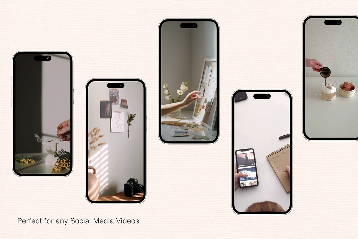 Beige Aesthetic Social Stock Videos, a Social Media Template by Design By Hira (Photo 3 of 6)