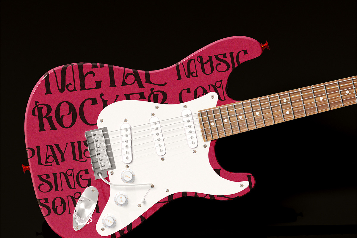Guitar Rocker, a Serif Font by Letterara (Photo 7 of 15)