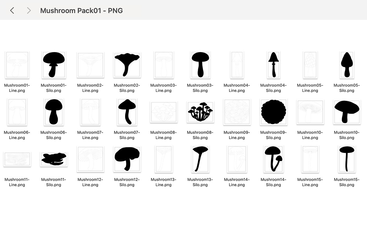 Mushroom Layered SVG Pack, a Graphic by Relic Images (Photo 4 of 7)