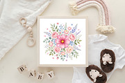 Pastel Floral Clipart Set, an Object Illustration by CraftArtStudio (Thumbnail 4 of 4)