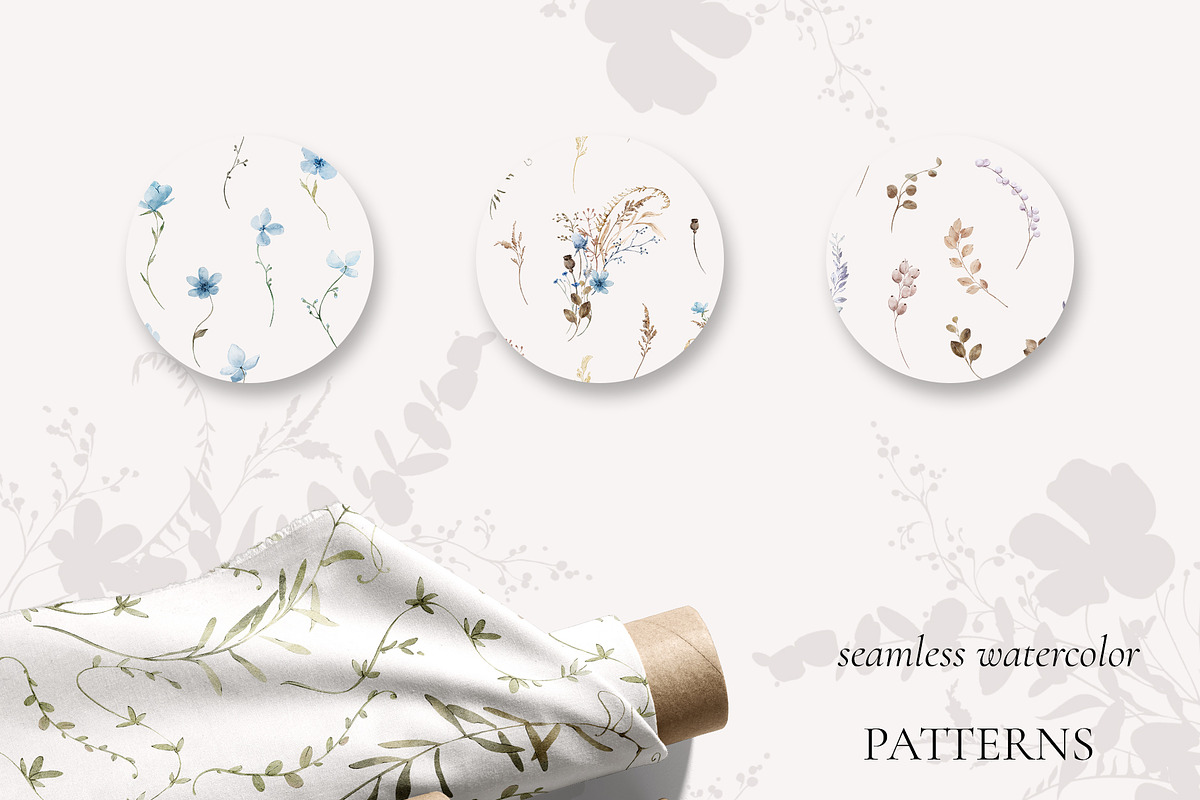 WINTER FLORALS watercolor set, a Decorative Illustration by Yuliia Lashevska (Photo 10 of 12)