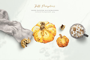 Fall Pumpkins Illustrations