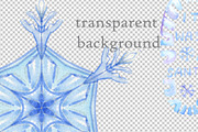 Snowflakes. Watercolor clipart, an Illustration by Love Watercolor Store (Thumbnail 4 of 7)