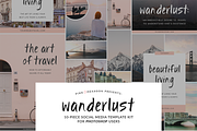 Wanderlust 10 Social Media Templates, a Social Media Template by Kimi Kinsey (Thumbnail 1 of 6)