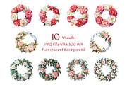 Camellia Watercolor Floral Clipart, a Decorative Illustration by ForhadGFX (Thumbnail 6 of 14)