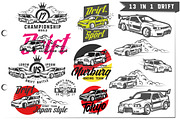 13 in 1 set of Drift Sport Cars, a Graphic by Hadanello88 (Thumbnail 5 of 5)