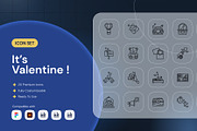 It's Valentine Icon, an Outline Icon by Nathaya Studio (Thumbnail 1 of 2)