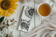 Bookmarks SVG Sunflower Bundle, an Object Graphic by Dervik Art Store (Thumbnail 5 of 6)