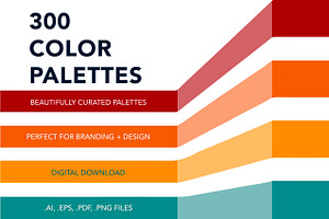 300 Color Palettes For Branding