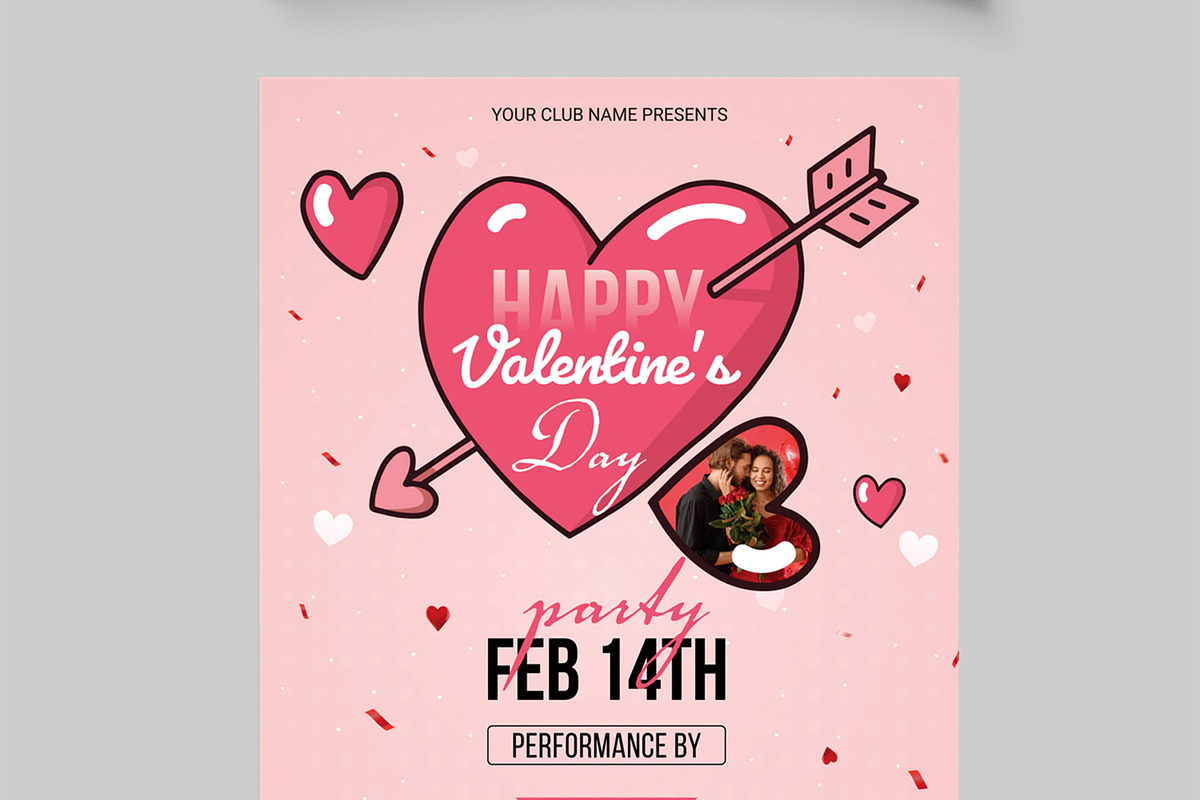 Valentine Flyer Layout, a Flyer Template by MightyDesign (Photo 4 of 8)