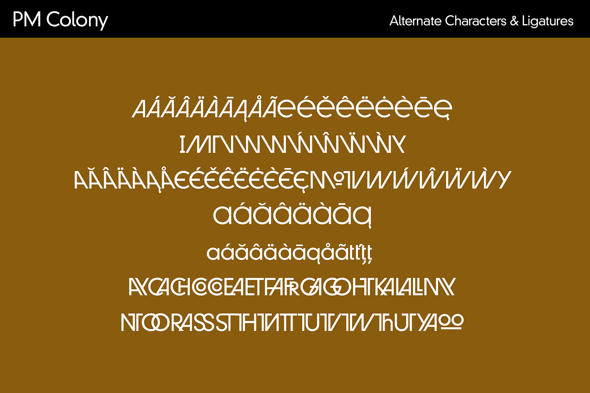 PM Colony Classic Sci-Fi Font, a Sans Serif Font by Paper Moon Graphic Supply (Photo 7 of 7)