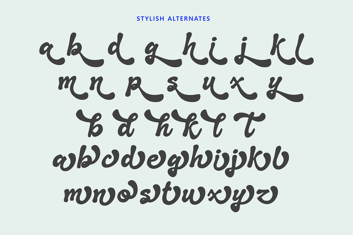 Megiula - Rounded Script Font, a Script Font by Sealoung (Photo 11 of 11)