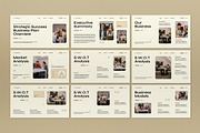 Cream Business Plan Google Slide, a Presentation Template by graphicook (Thumbnail 3 of 10)