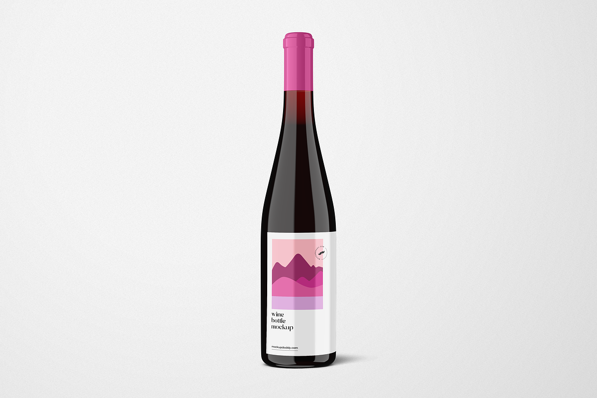 Wine Bottle Mockup, a Packaging Mockup by Mockupdaddy (Photo 20 of 22)