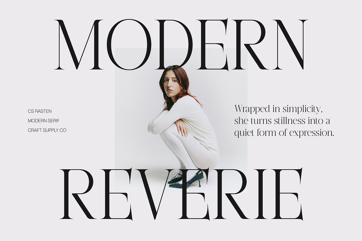 CS Rasten– Modern Serif Font, a Serif Font by Craft Supply Co. (Photo 7 of 8)