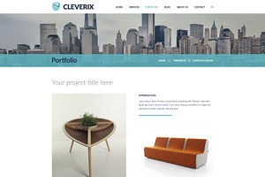 Cleverix Corporate PSD Template