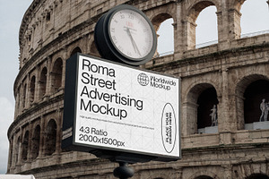 Roma Colosseum Advertising Mockup