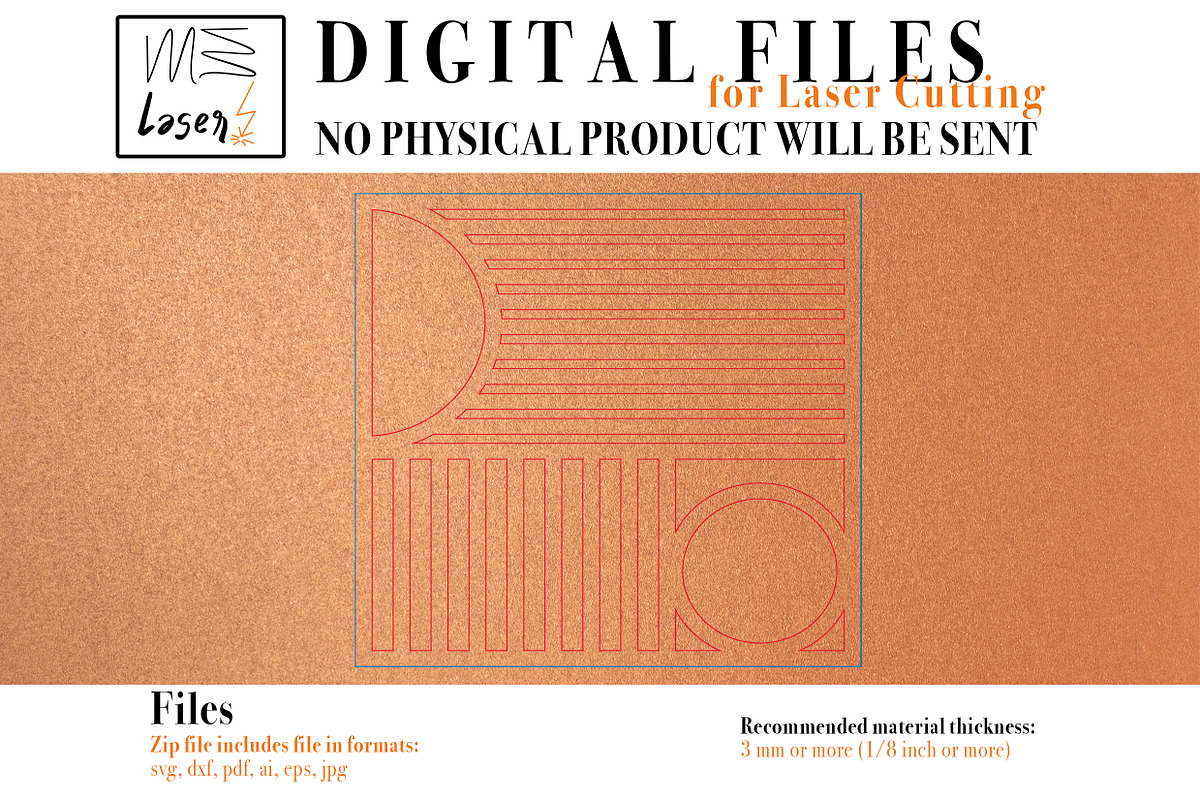 Trivet Bauhaus2 File for Laser Cut., an Object Graphic by MaramadeLaser (Photo 2 of 5)