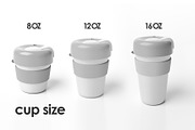 Reusable Coffee Cup Mockup Set, a Cups & Container Mockup by Mirachma Project (Thumbnail 3 of 8)