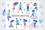 Stay active, be healthy!, a Healthcare Illustration by SvetaDraws (Thumbnail 2 of 5)