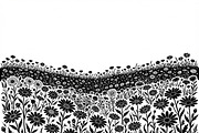 60 Daisy Flower Field Silhouette, a Seasonal Illustration by Amazin_art (Thumbnail 5 of 35)
